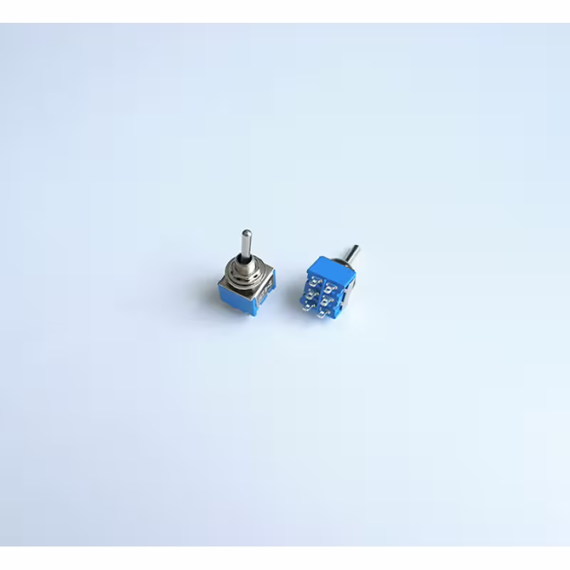 Ключ с лост 6pin и 2 положения син 250V 3A Ф6mm