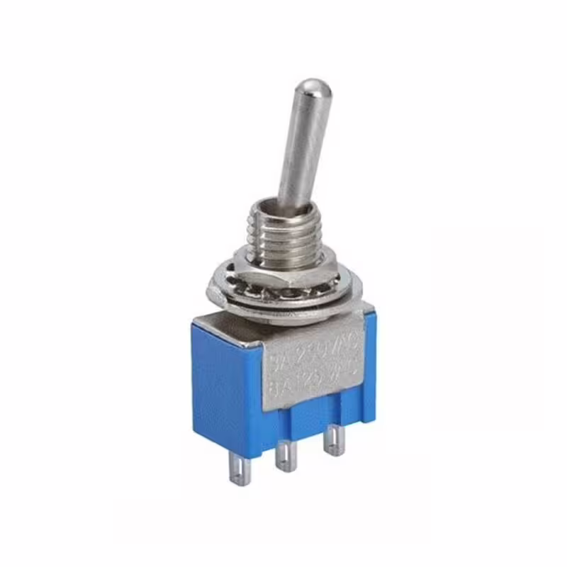 Ключ с лост KNX-1, ЦК, 3pin, 3 положения, син, 250VAC, 3A, Ф6mm, SPDT