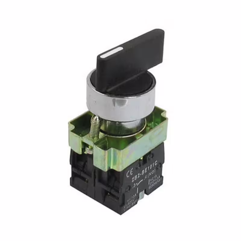 Ключ ротационен BJ53, 3 положения, незадържащ, 2НО, 250VAC, 10A, 40x30mm