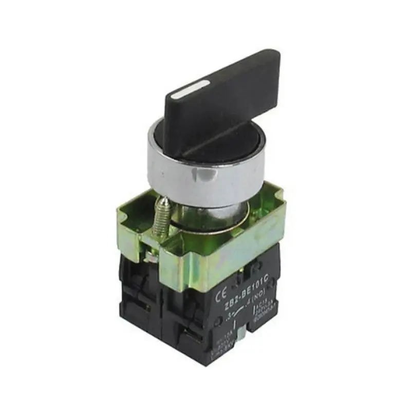 Ключ ротационен BJ53, 3 положения, незадържащ, 2НО, 250VAC, 10A, 40x30mm