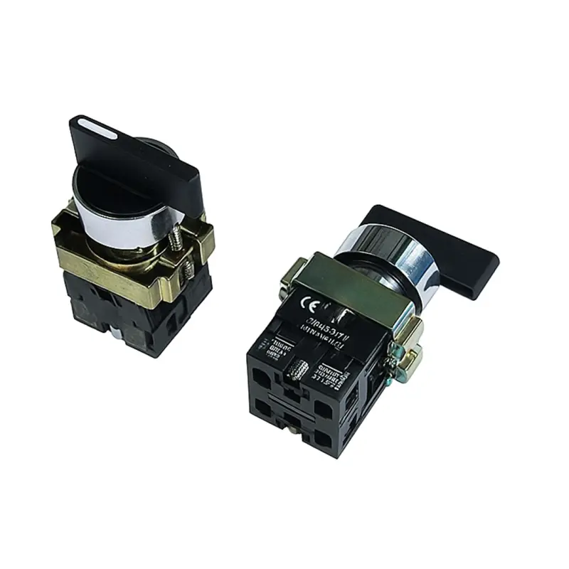 Ключ ротационен BJ33, 3 положения, задържащ, 2НО, 250VAC, 10A, 40x30mm