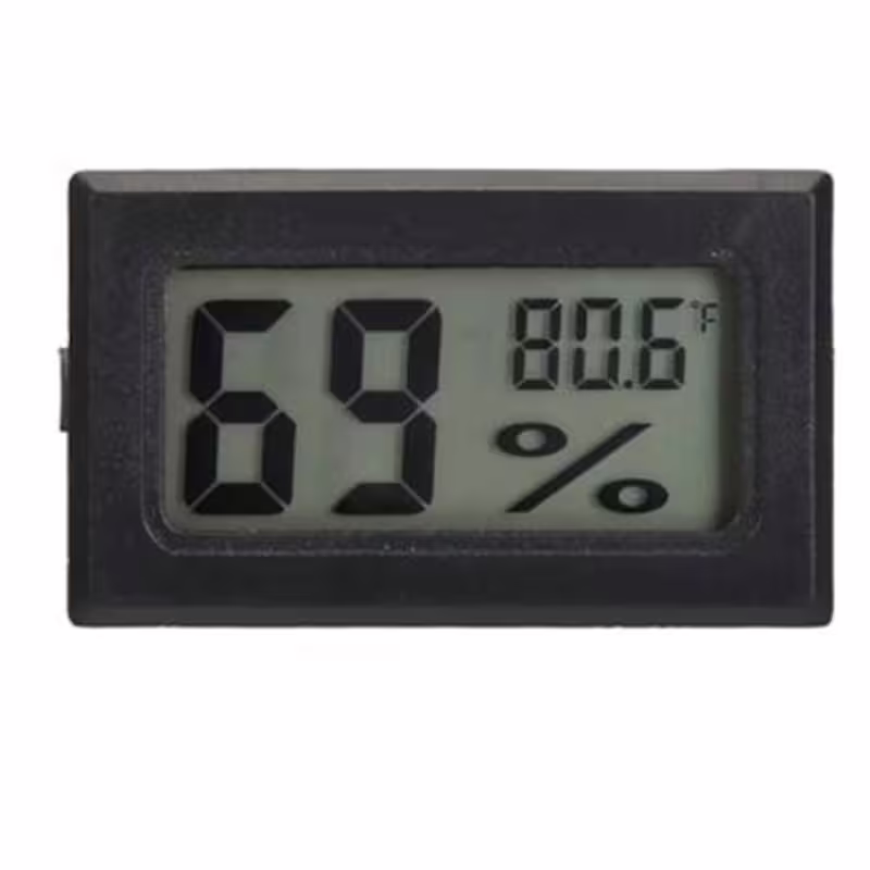 Термометър и влагомер, без сонда, за вграждане, -50&deg;C до 70&deg;C, 10% до 99%, 46x26mm