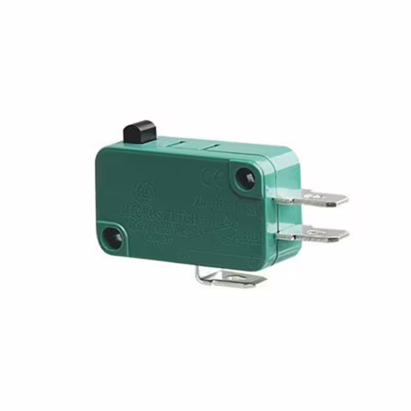 Ключ, незадържащ, НО, зелен, 250VAC, 10A