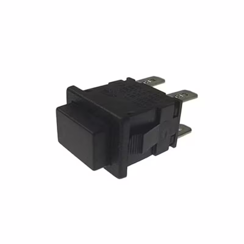 Ключ PS102 мрежов за прахосмукачка 4pin с 2 положения черен 250V 16A 19x13mm