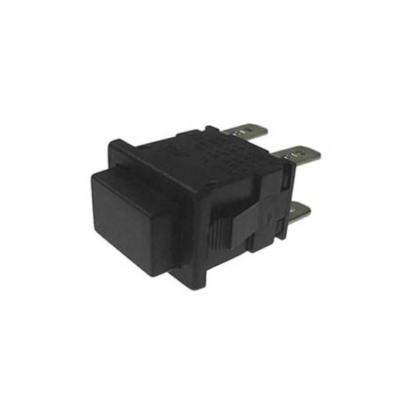 Ключ PS102 мрежов за прахосмукачка 4pin с 2 положения черен 250V 16A 19x13mm