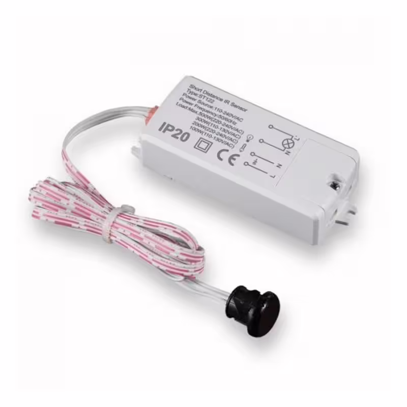Сензор за движение IR-SR, датчик безконтактен, сонда черна, 220V, IP20