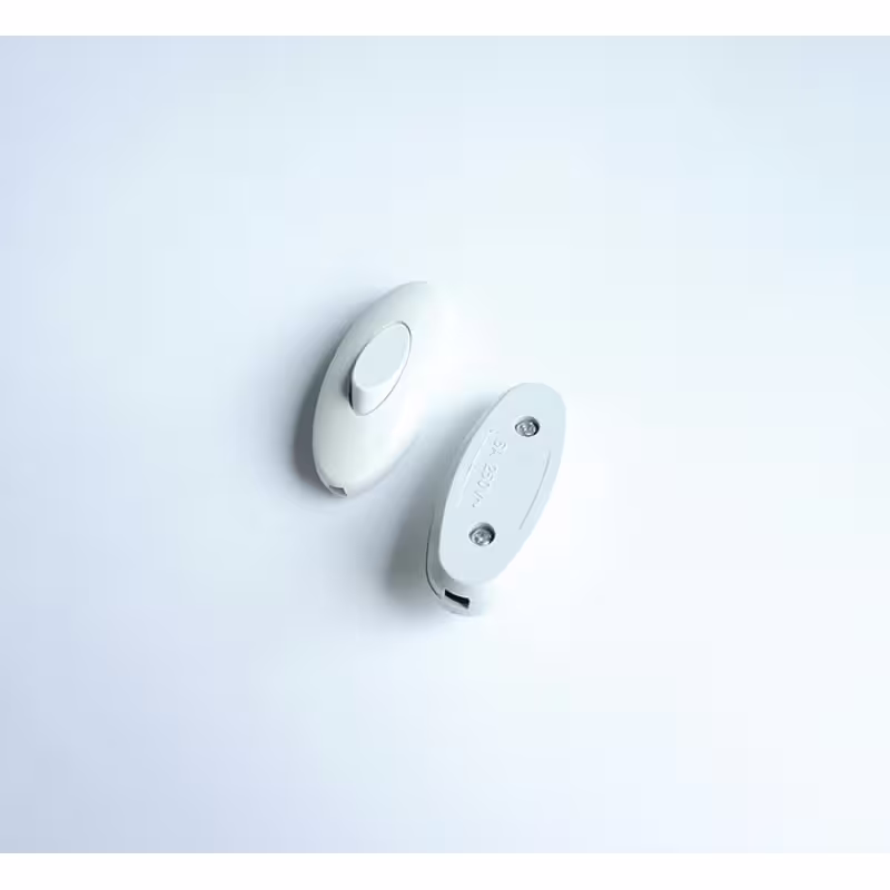 Ключ мързелив Makel за лампа с 2 положения бял 250V 6A