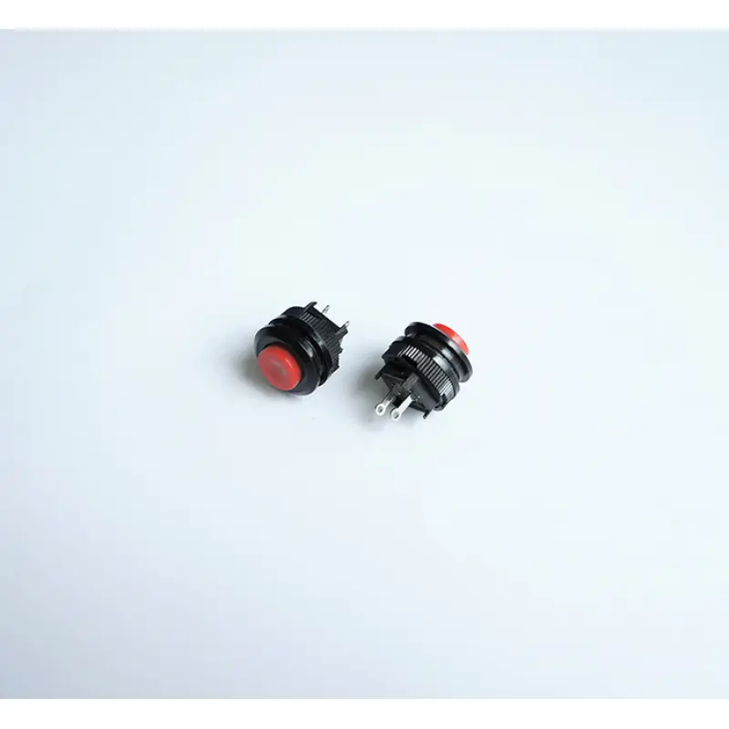 Бутон незадържащ НЗ червен 230V 1A Ф14mm