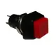Бутон, задържащ, червен, НО, 220VAC, 2A, Ф12mm, SPST