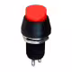 Бутон PBS-12A, задържащ, червен, НО, 220VAC, 2A, Ф12mm, SPST