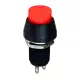Бутон PBS-12A, задържащ, червен, НО, 220VAC, 2A, Ф12mm, SPST