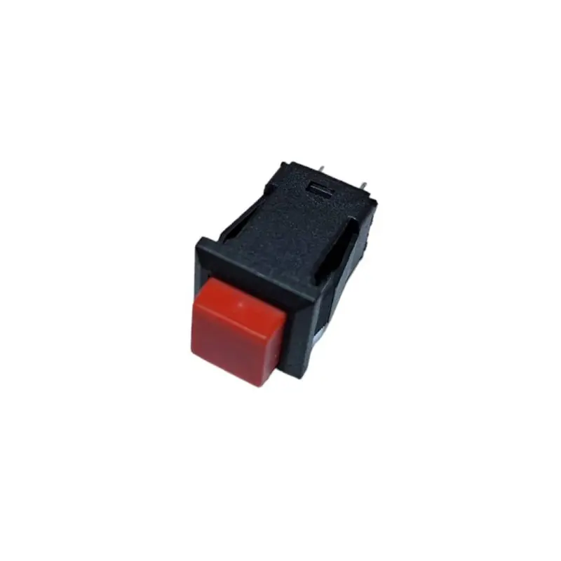 Бутон, задържащ, НО, червен, 250VAC, 1A, 13x11mm