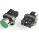 Бутон BA31, незадържащ, НО, зелен, 250VAC, 3A, Ф22mm