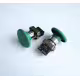 Бутон BR31 голям незадържащ НО зелен 250V 10A 40x30mm