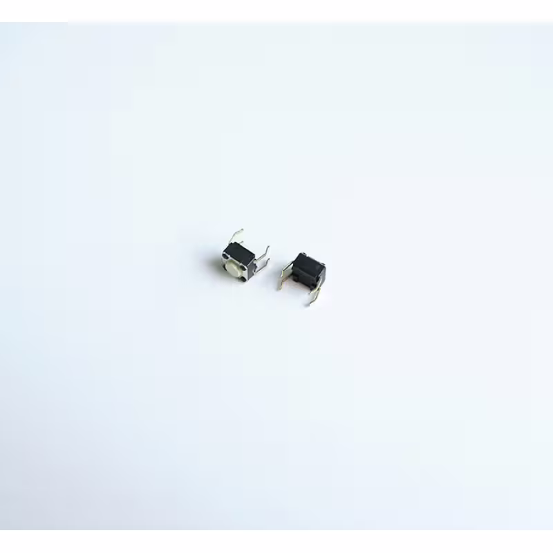 Малък бутон 4pin 6x6x4mm незадържащ НО бял 12V 0,05A H=1mm