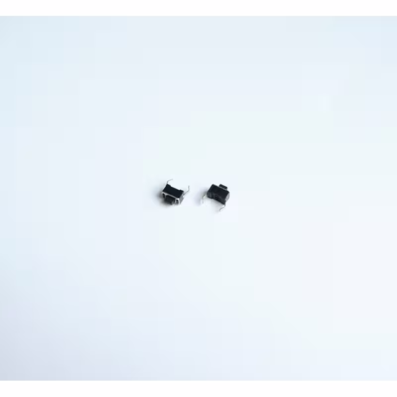 Малък бутон 2pin 6x3,5x5mm PANASONIC незадържащ НО черен 12V 0,05A H=1,5mm