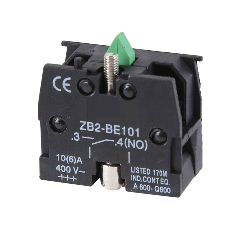 Контактен блок, секция BE101, НО, зелен, 400VAC, 10A