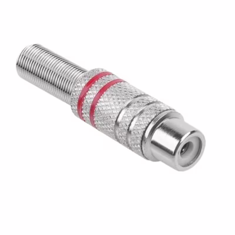 Букса за кабел метална RCA(ж)