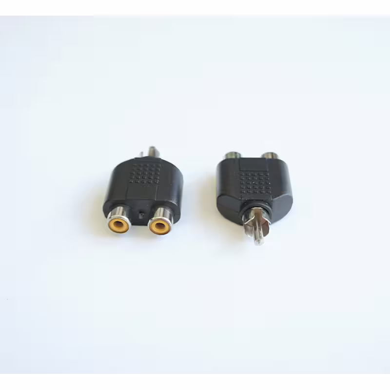 Букса преходна RCA(м)/2xRCA(ж)