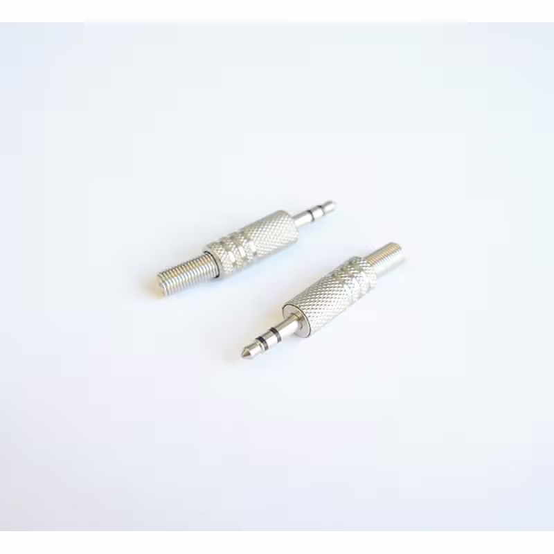 Букса за кабел метална STEREO 3,5mm JACK(м)