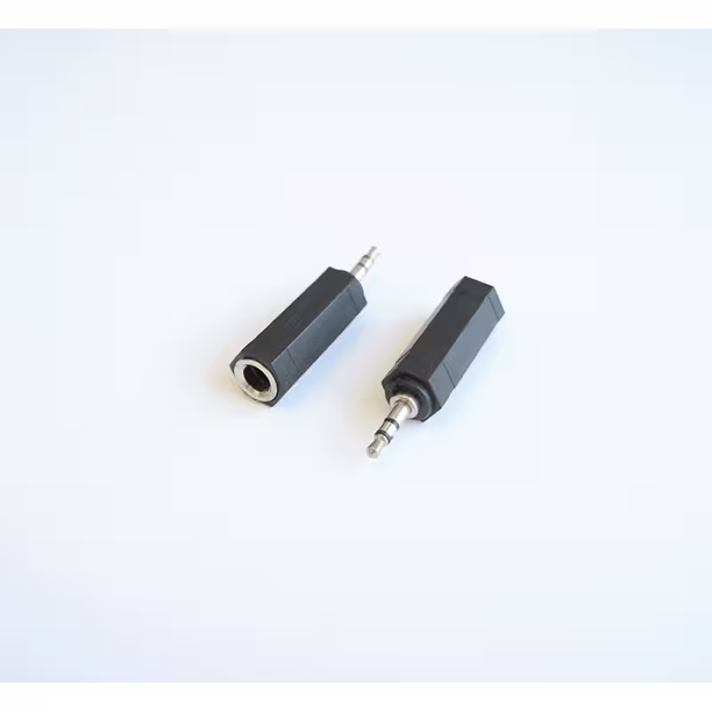 Букса преходна STEREO 3,5mm JACK(м)/6,3mm JACK(ж)