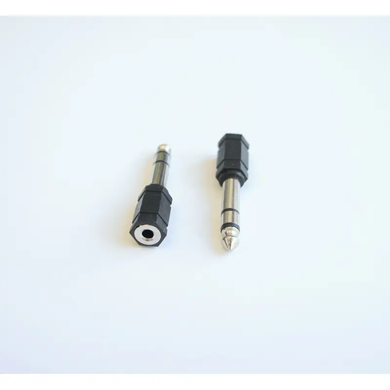 Букса преходна STEREO 6,3mm JACK(м)/3,5mm JACK(ж)