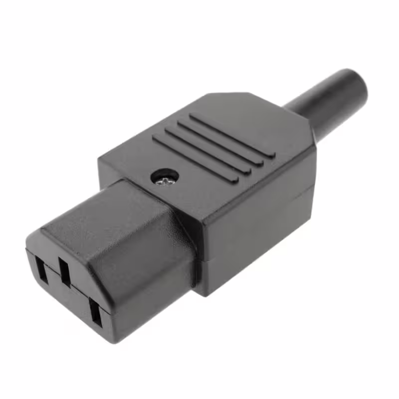 Букса, захранваща, за кабел, за компютър, IEC C13(ж), 10A, 220VAC