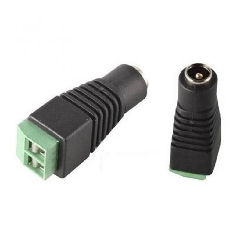 Букса захранваща, за кабел, с болт, 5,5x2,1mm(ж)