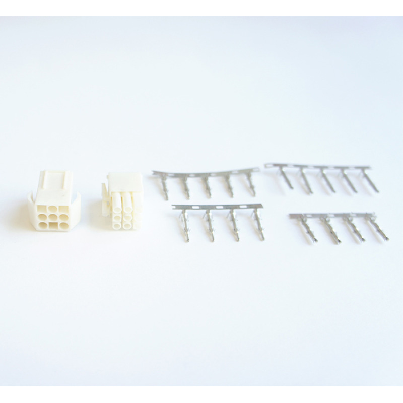 Букса комплект найлонова 6A/300V 9-ка(м+ж)