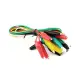 Щипки крокодил, цветни, комплект, кабел 300mm, 30mm