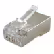 Букса за кабел, метална, RJ45 8pin(м), CAT5E