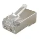 Букса за кабел, метална, RJ45 8pin(м), CAT5E