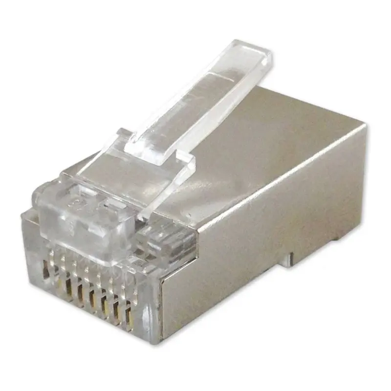Букса за кабел, метална, RJ45 8pin(м), CAT5E