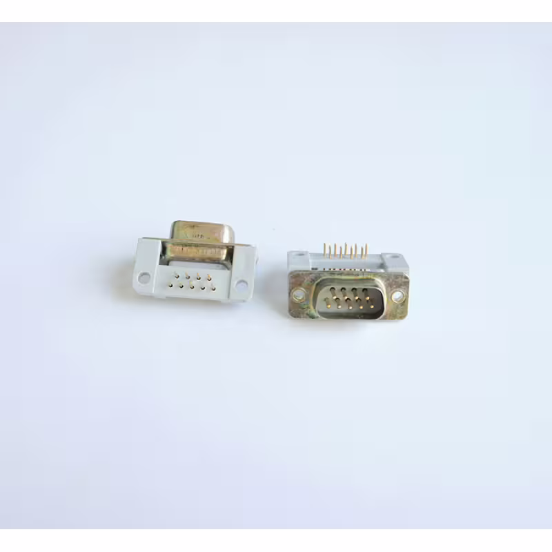 Букса българска ъглова за платков монтаж RS232 9pin(м)