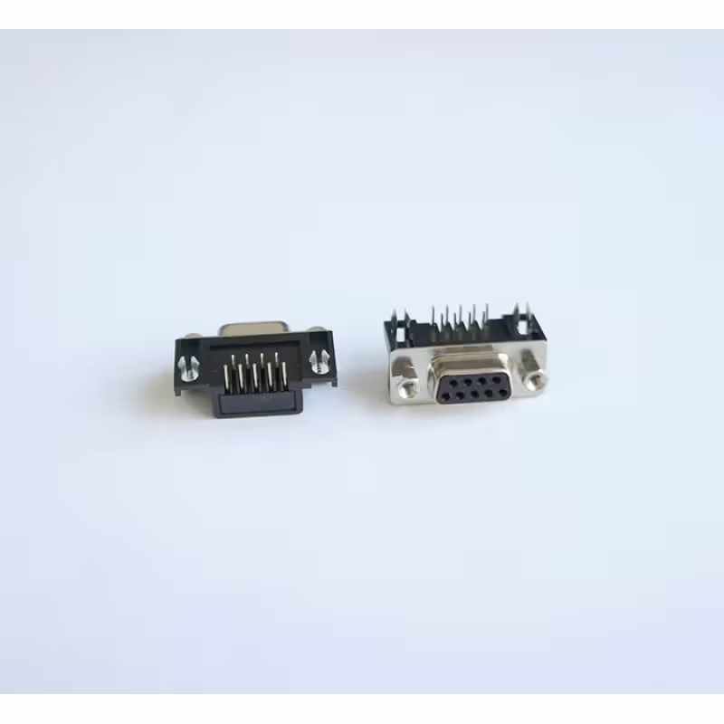 Букса ъглова за платков монтаж RS232 9pin(ж)