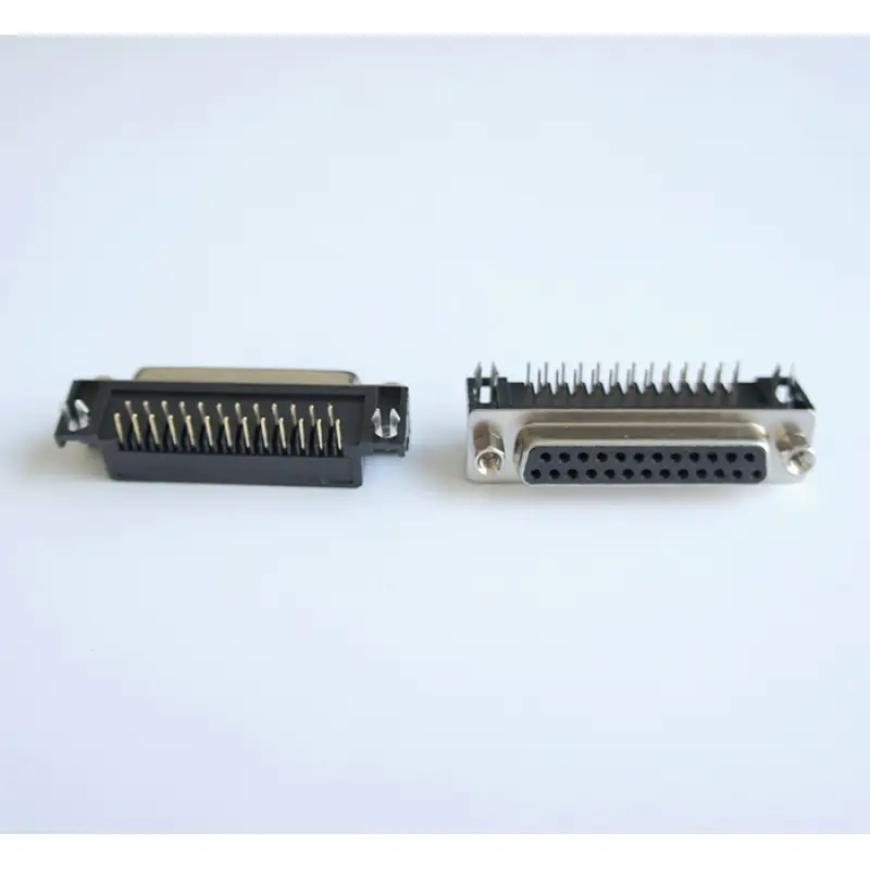 Букса ъглова за платков монтаж RS232 25pin(ж)