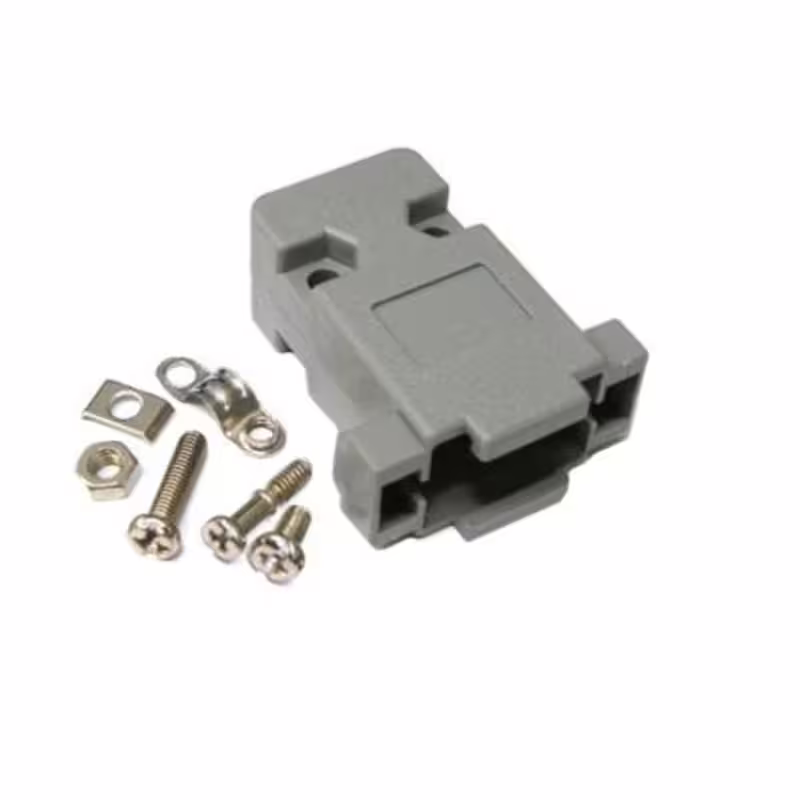 Капачка, маншон D-SUB, крепежи, букса RS232 9pin
