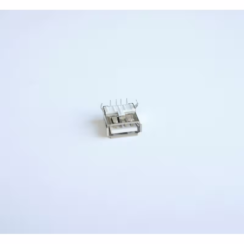 Букса за платков монтаж, права, метална, USB-A(ж)