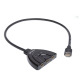 Кабел преходен HDTV, превключвател,1080p, вход 3xHDMI(ж), изход HDMI(м), 0,5m