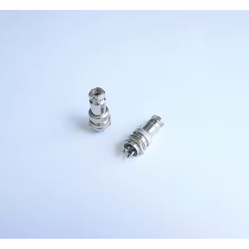 Букса GX16-6, комплект, метална, 6-ца, м+ж, 48VDC, 240VAC, M16x47mm