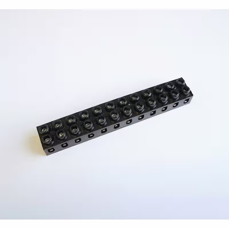 Българска лустер клема 380V черна 12pin 2,5mm2