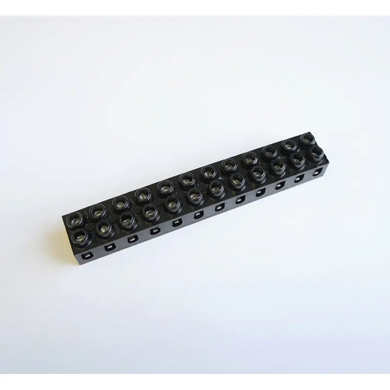 Българска лустер клема 380V черна 12pin 2,5mm2