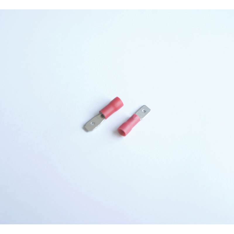 Кабелна обувка мъжка с изолация червена 4,8mm/1,5mm2