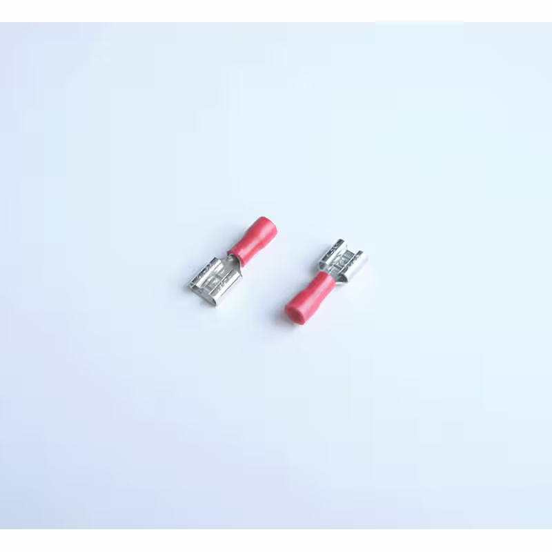 Кабелна обувка женска с изолация червена 6,3mm/1,5mm2