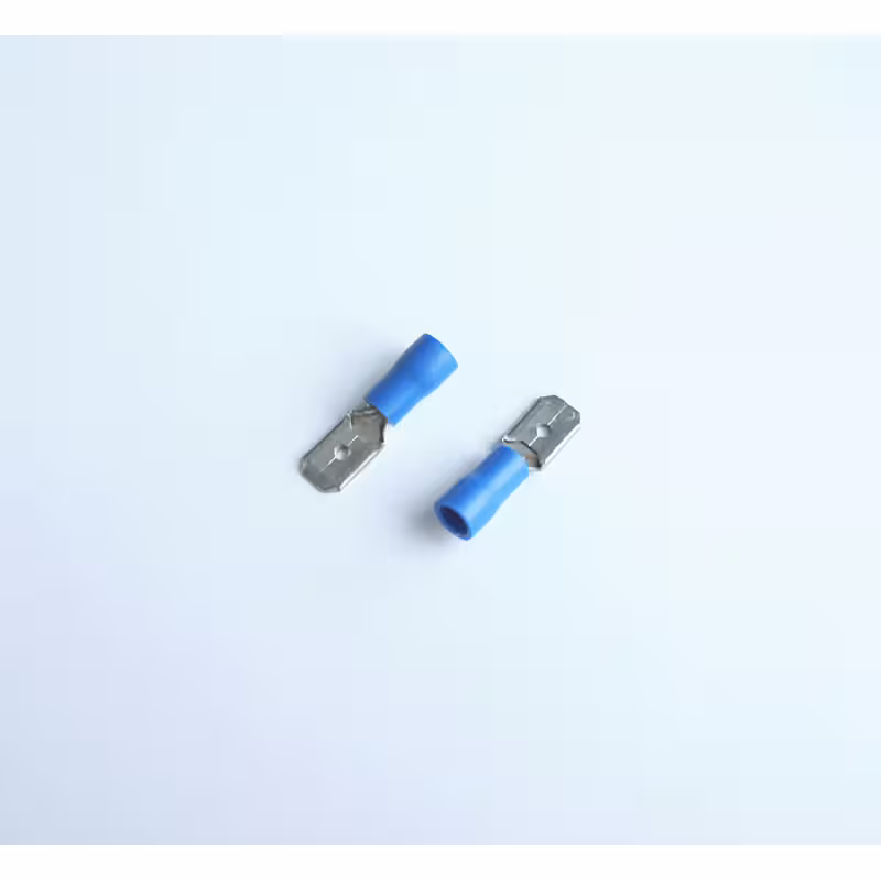 Кабелна обувка мъжка с изолация синя 6,3mm/2,5mm2