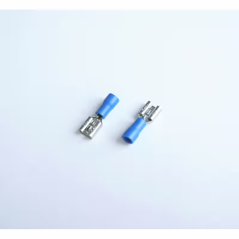 Кабелна обувка женска с изолация синя 6,3mm/2,5mm2