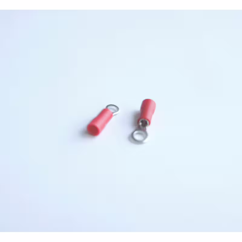 Кабелно ухо с изолация червено Ф3,7mm/1,5mm2