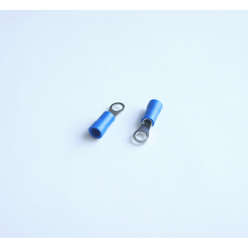 Кабелно ухо с изолация синьо Ф4mm/2,5mm2