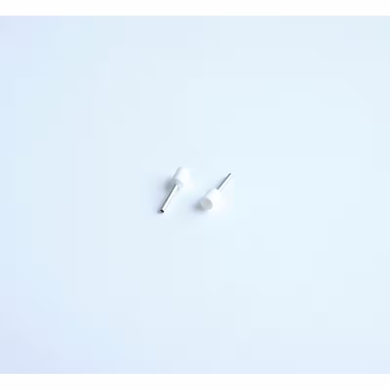 Кабелна втулка (кламфа) с изолация бяла 0,5mm2