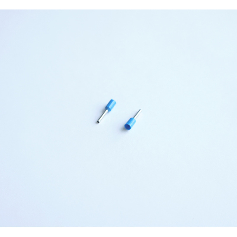 Кабелна втулка (кламфа) с изолация синя 0,75mm2